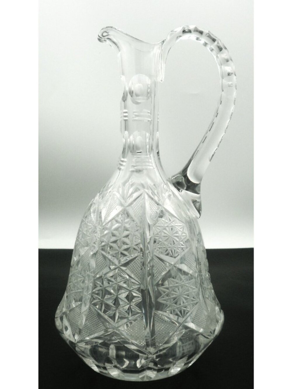 ABP American Brilliant Period Cut Glass Bell Shaped Pitcher Decanter